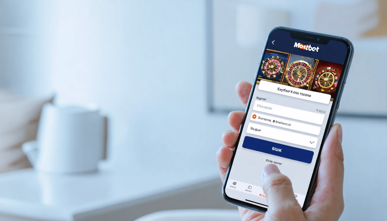 signup Mostbet